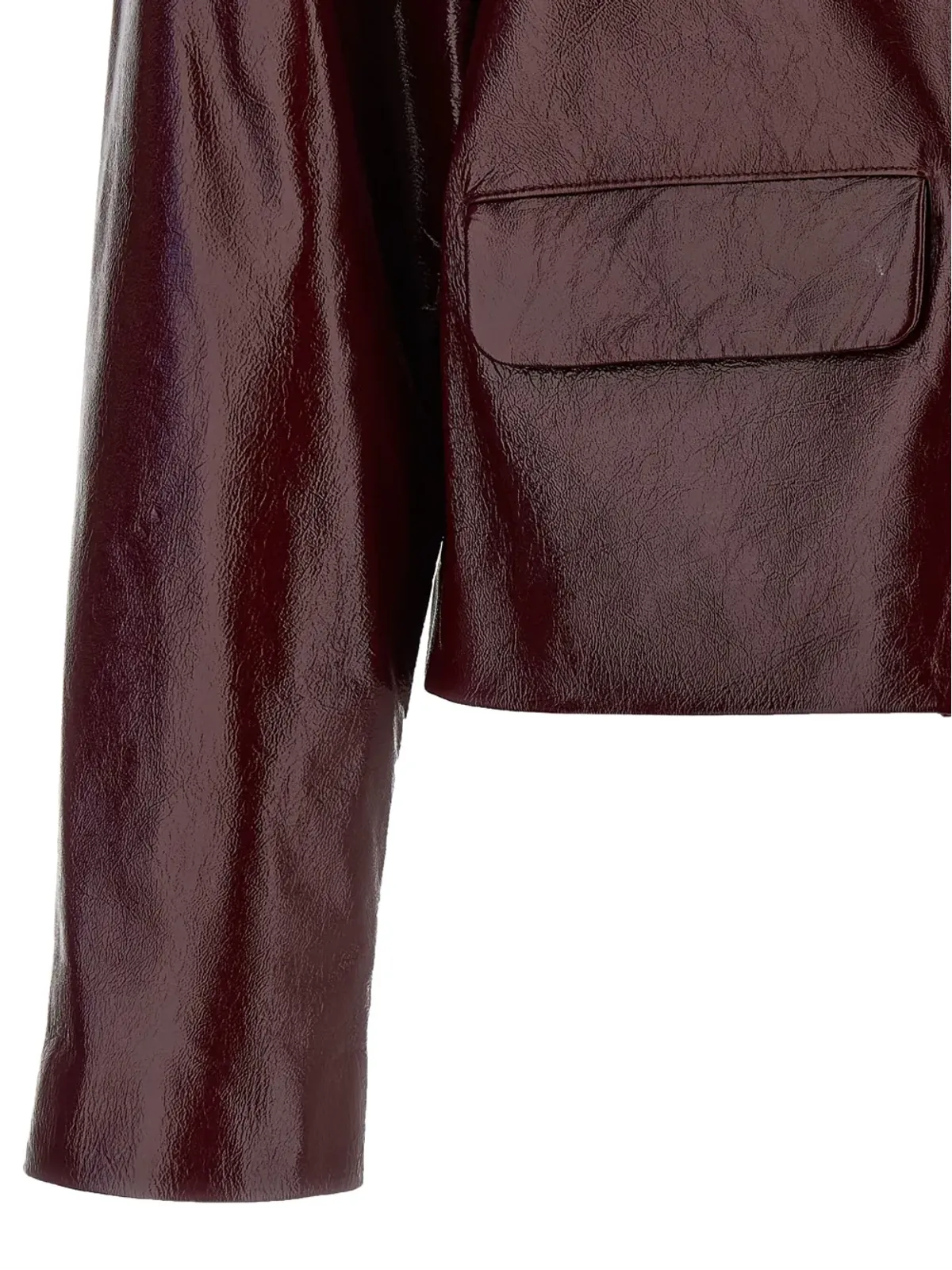 Self-Portrait cropped jacket - Red - 画像4