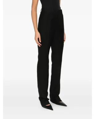 Sportmax フロントプリーツパンツ ブラック - サムネイル3