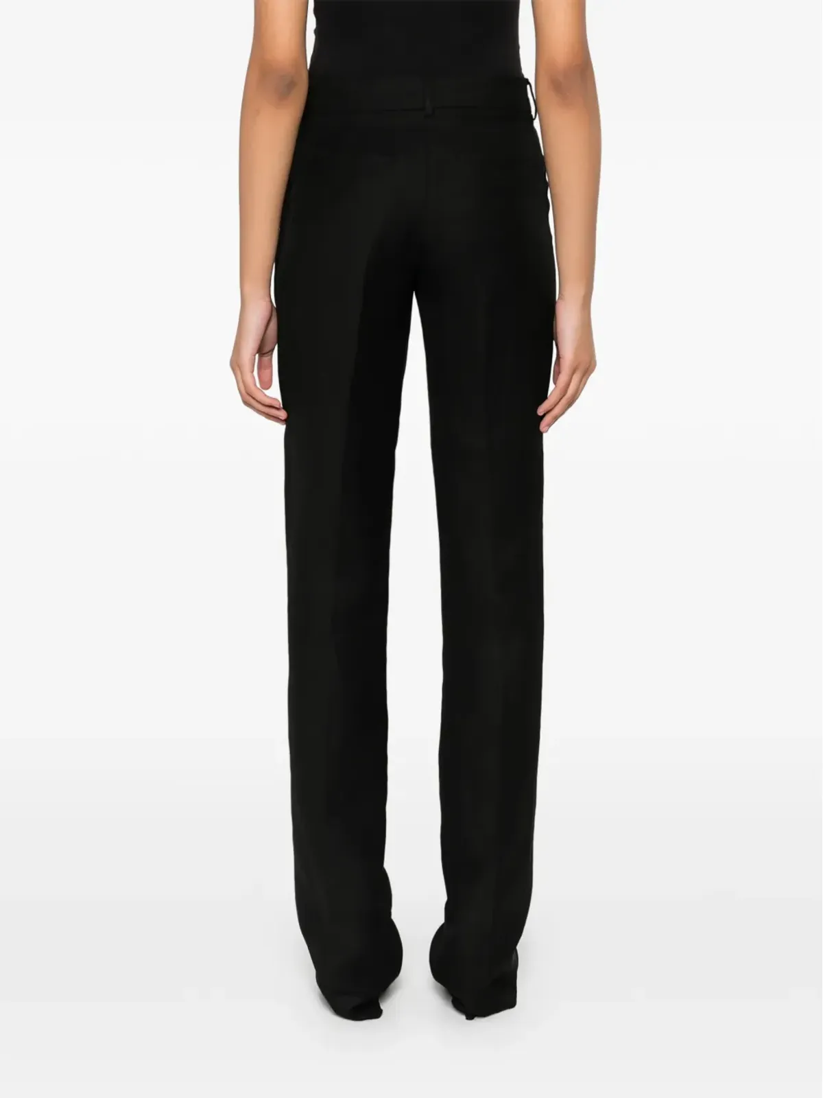 Sportmax フロントプリーツパンツ ブラック - 画像4