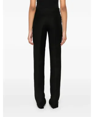Sportmax フロントプリーツパンツ ブラック - サムネイル4