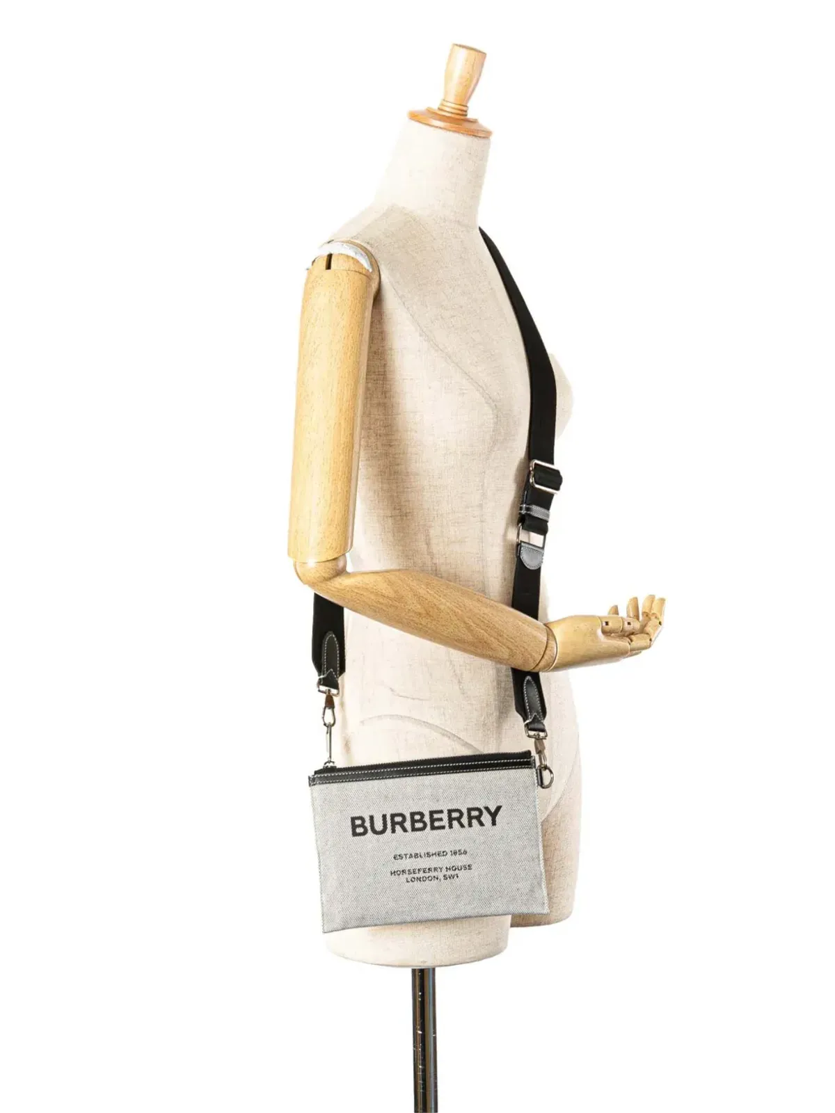 Burberry Pre-Owned キャンバス ホースフェリープリント Callum クロスボディバッグ - 画像2