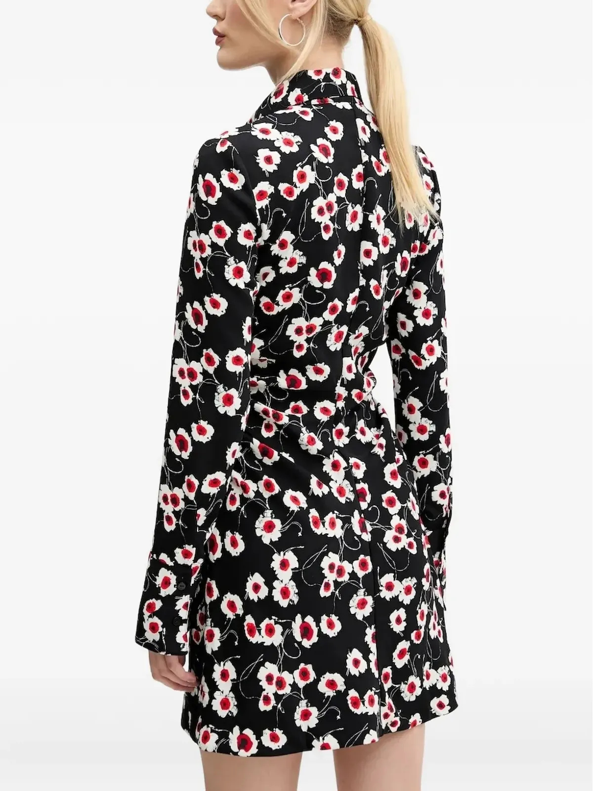 Desigual 花柄プリント 襟付きミニドレス - 画像2