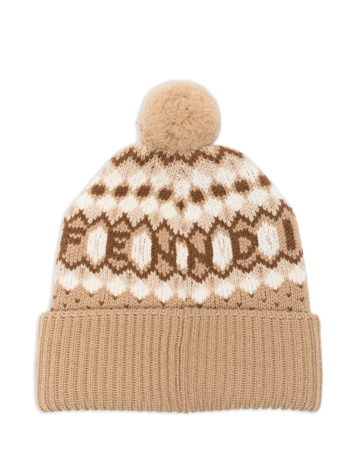 FENDI ポンポン ノルディック ニット帽 - 画像2