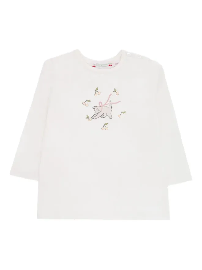 Bonpoint Bonpoint プリント長袖Tシャツの商品画像