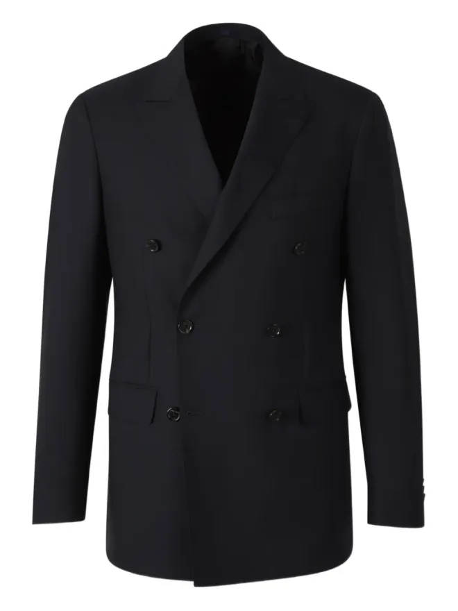 Scabal Scabal ダブルブレストブレザー - ブルーの商品画像