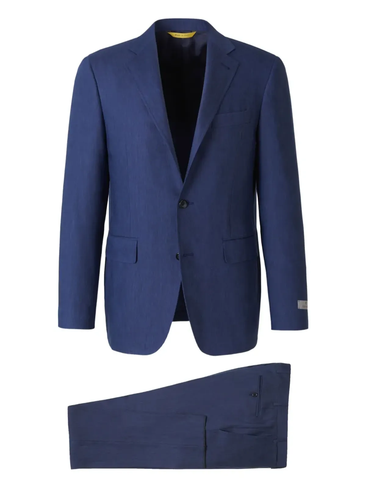 Canali 2ボタン・フラップポケット・スーツ ブルー - 画像1