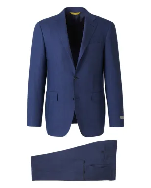 Canali 2ボタン・フラップポケット・スーツ ブルー - サムネイル1