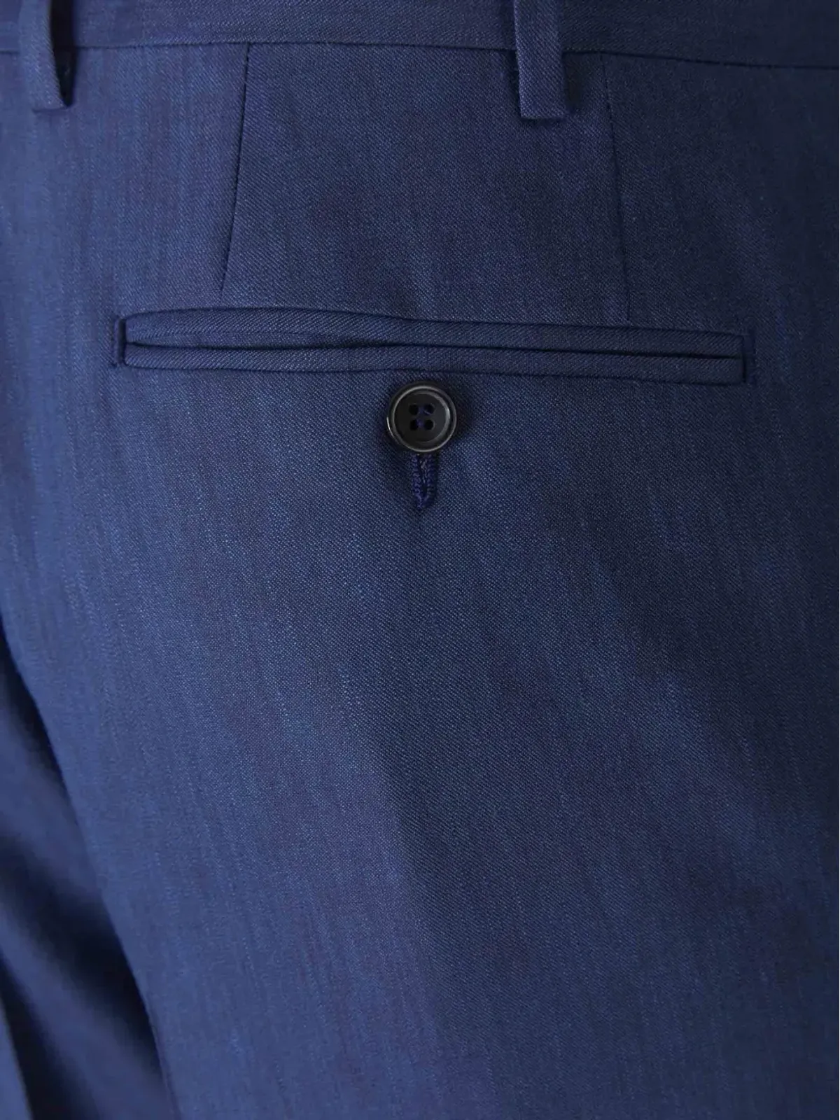 Canali 2ボタン・フラップポケット・スーツ ブルー - 画像5