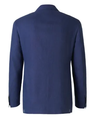 Canali 2ボタン・フラップポケット・スーツ ブルー - サムネイル3