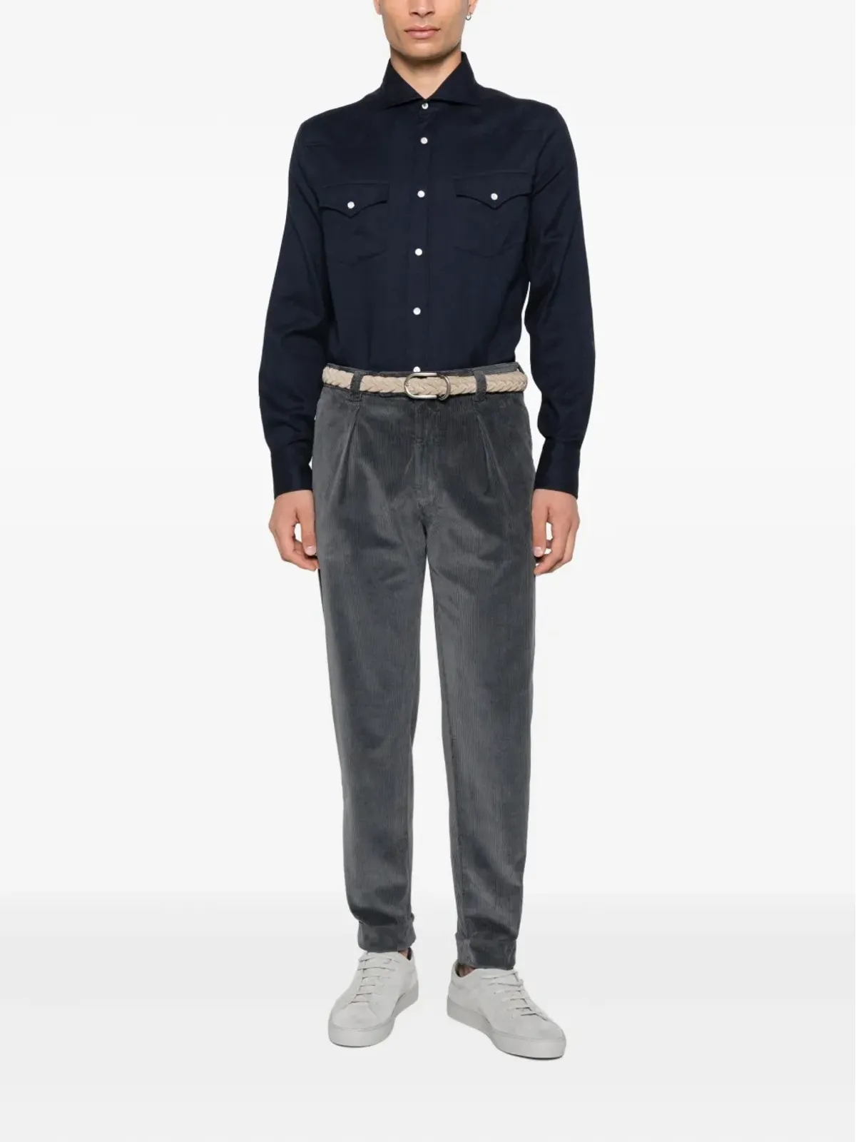 Brunello Cucinelli 胸ポケットシャツ - 画像2