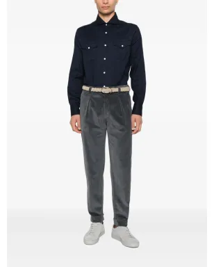 Brunello Cucinelli 胸ポケットシャツ - サムネイル2