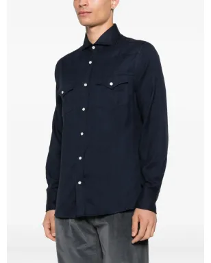 Brunello Cucinelli 胸ポケットシャツ - サムネイル3