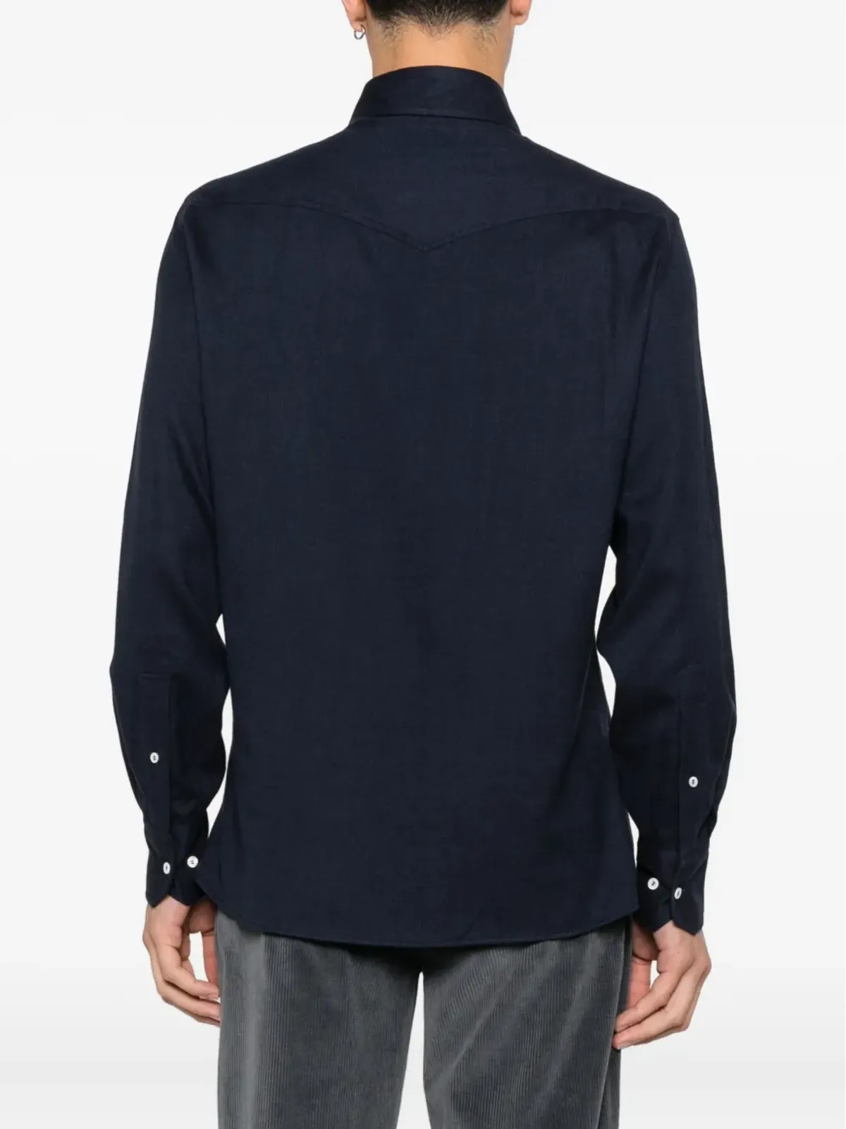 Brunello Cucinelli 胸ポケットシャツ - 画像4