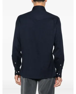 Brunello Cucinelli 胸ポケットシャツ - サムネイル4