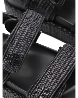 Tory Burch キラ ウーブン プラットフォーム サンダル - サムネイル4