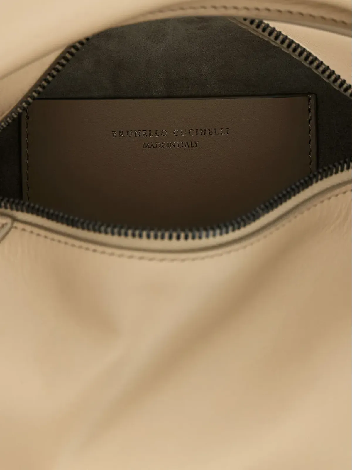 Brunello Cucinelli 小型デュオ曲線ハンドル レザートートバッグ - 画像4