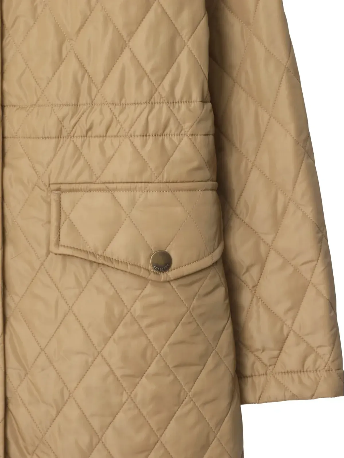 Burberry キルティングフード付きコート - 画像2