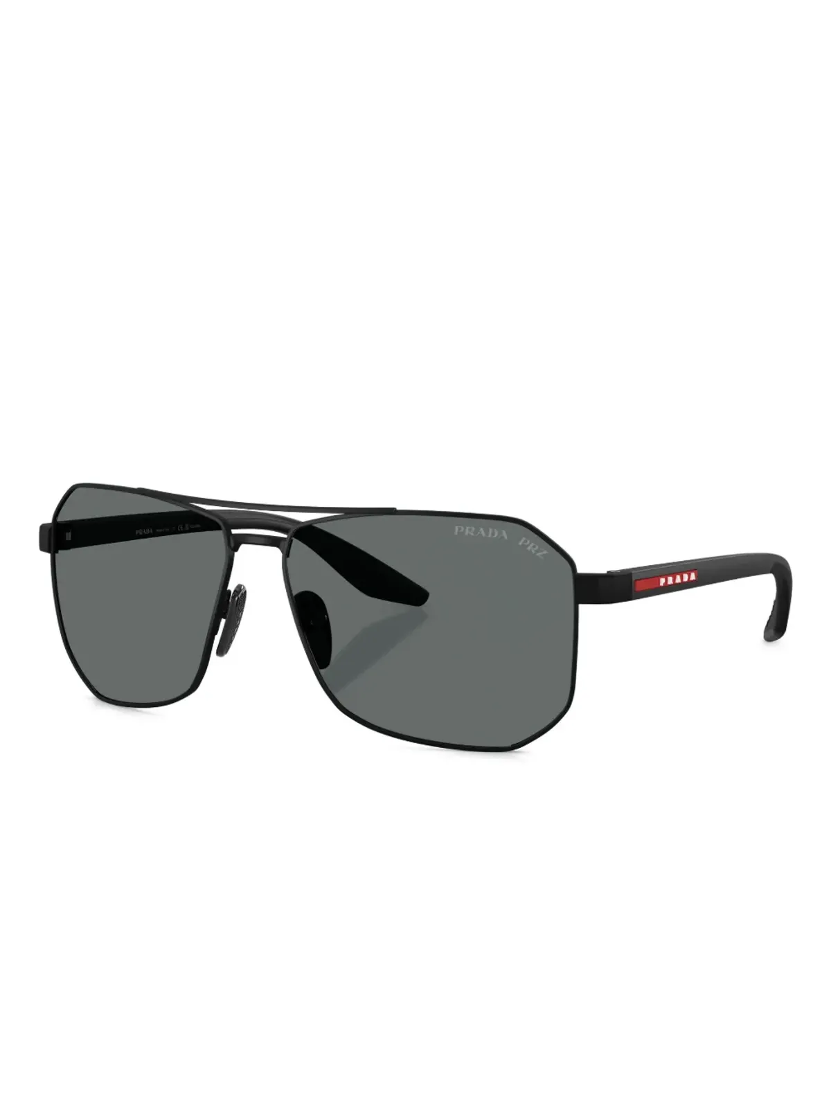 Prada Linea Rossa ジオメトリックフレーム サングラス - 画像2