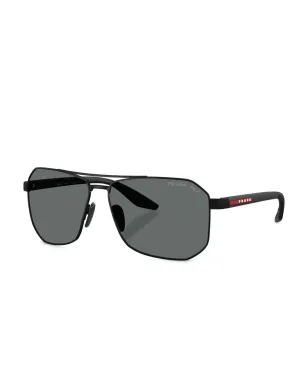Prada Linea Rossa ジオメトリックフレーム サングラス - サムネイル2