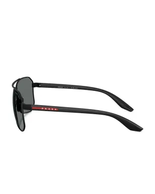 Prada Linea Rossa ジオメトリックフレーム サングラス - サムネイル4