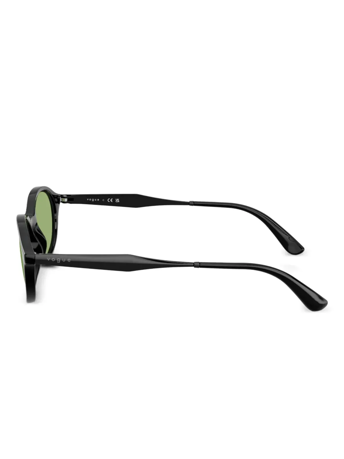 Vogue Eyewear ラウンドフレーム サングラス ブラック - 画像4