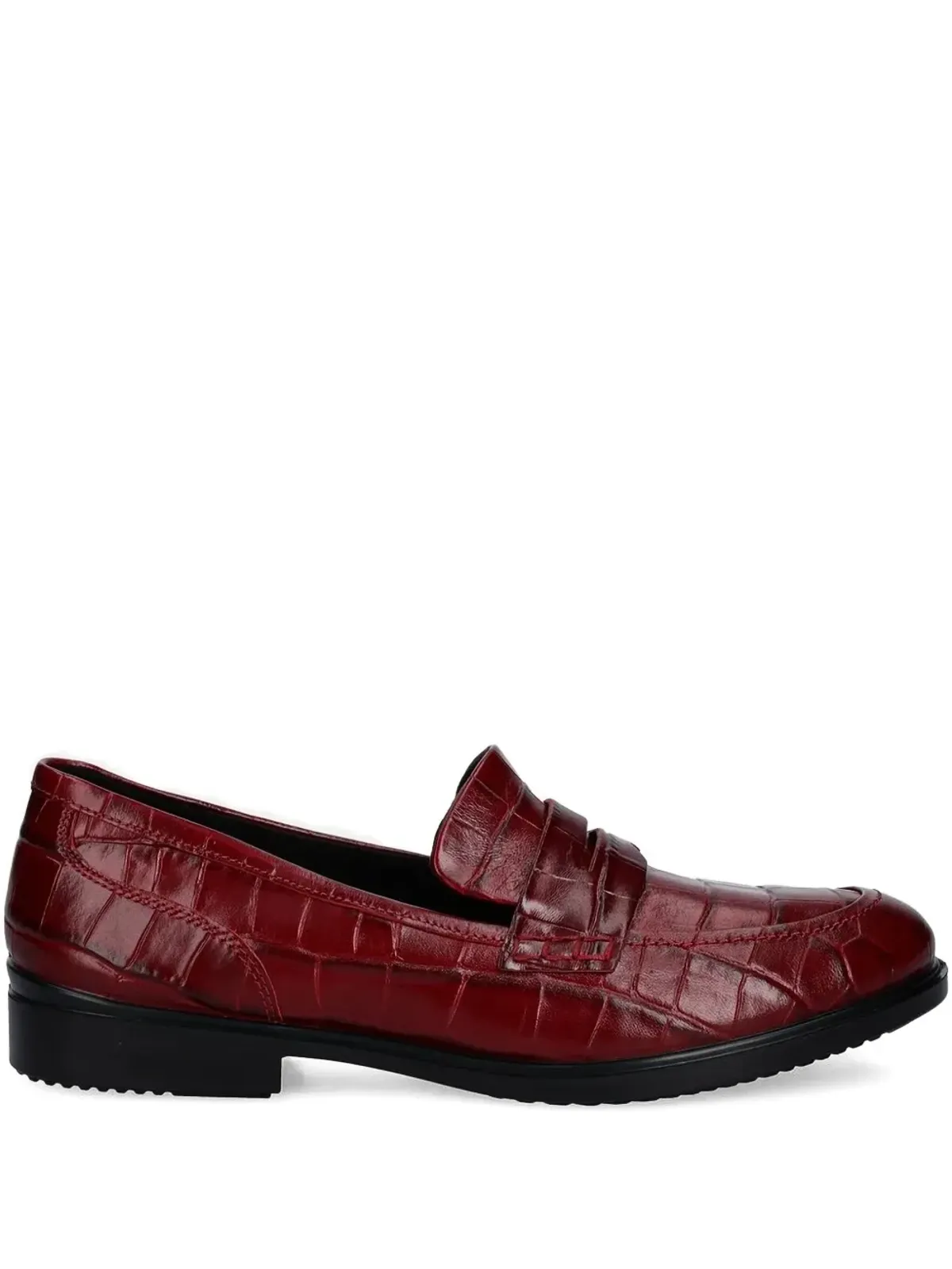 ECCO クロコダイル型押し ペニーローファー - 画像1