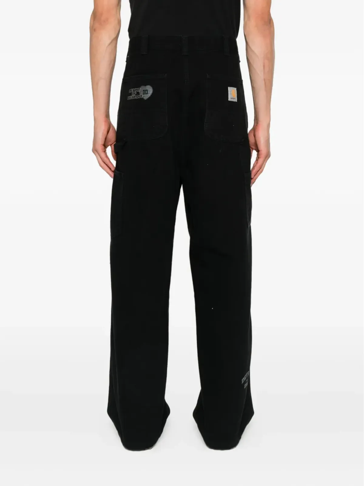Carhartt WIP オーガニックコットンジーンズ ブラック - 画像4