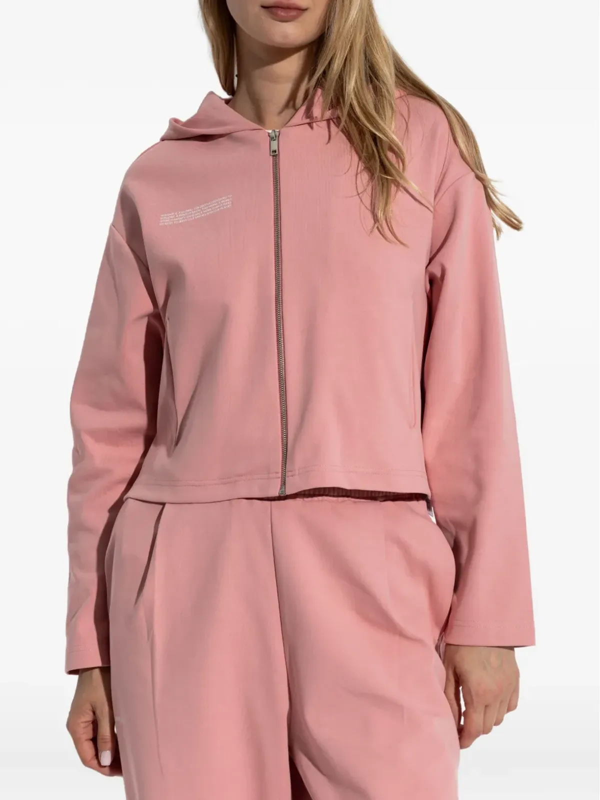 Pangaia ジップアップフーディー - Pink - 画像3
