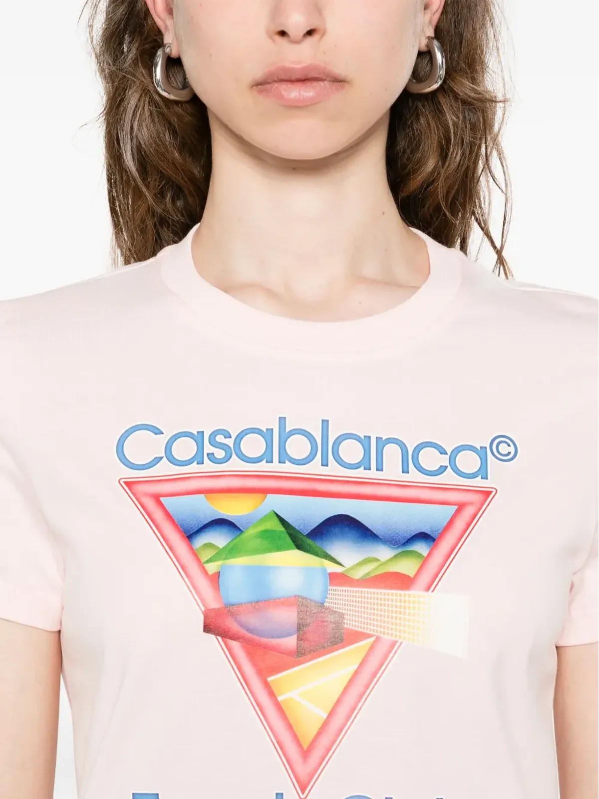 Casablanca テニスクラブ グラフィックプリント Tシャツ - 画像5