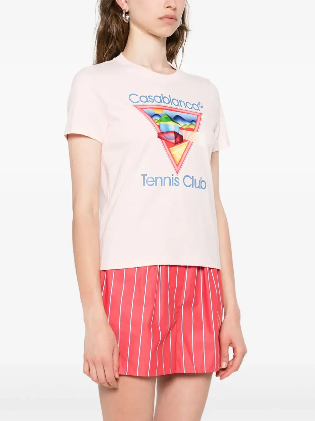 Casablanca テニスクラブ グラフィックプリント Tシャツ - 画像3