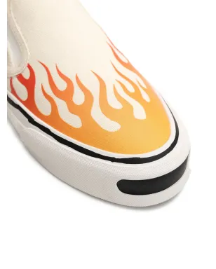 KAMIYA Cornell flame-pattern sneakers - White - サムネイル3