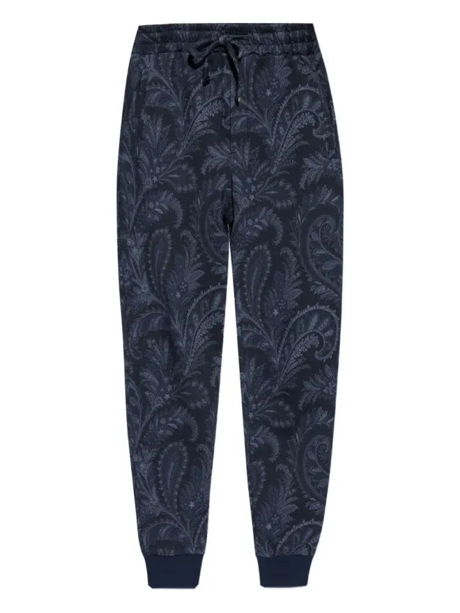 ETRO ETRO ペイズリープリント ドローコード付きスウェットパンツ - ブルーの商品画像