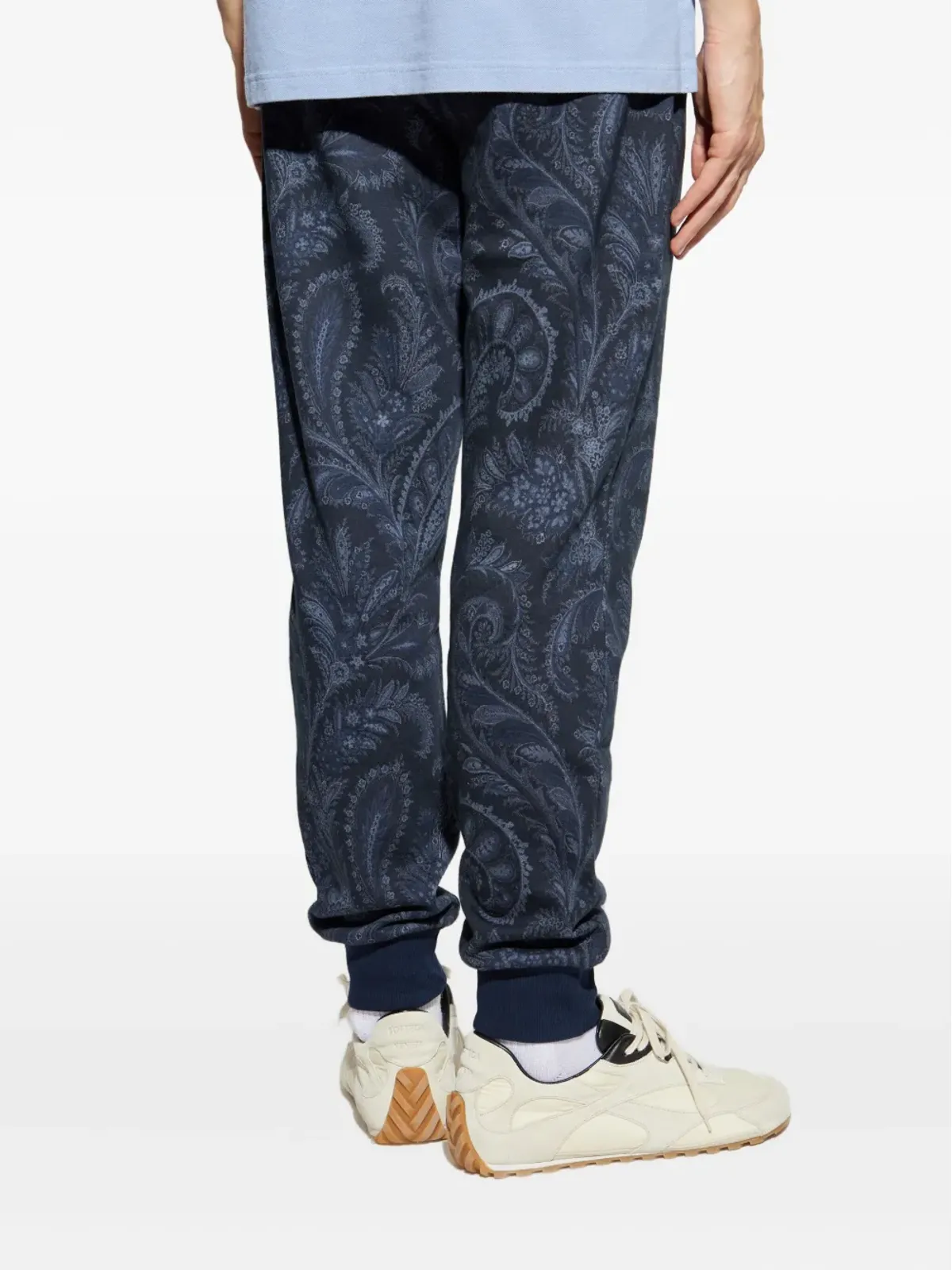 ETRO ペイズリープリント ドローコード付きスウェットパンツ - ブルー - 画像4