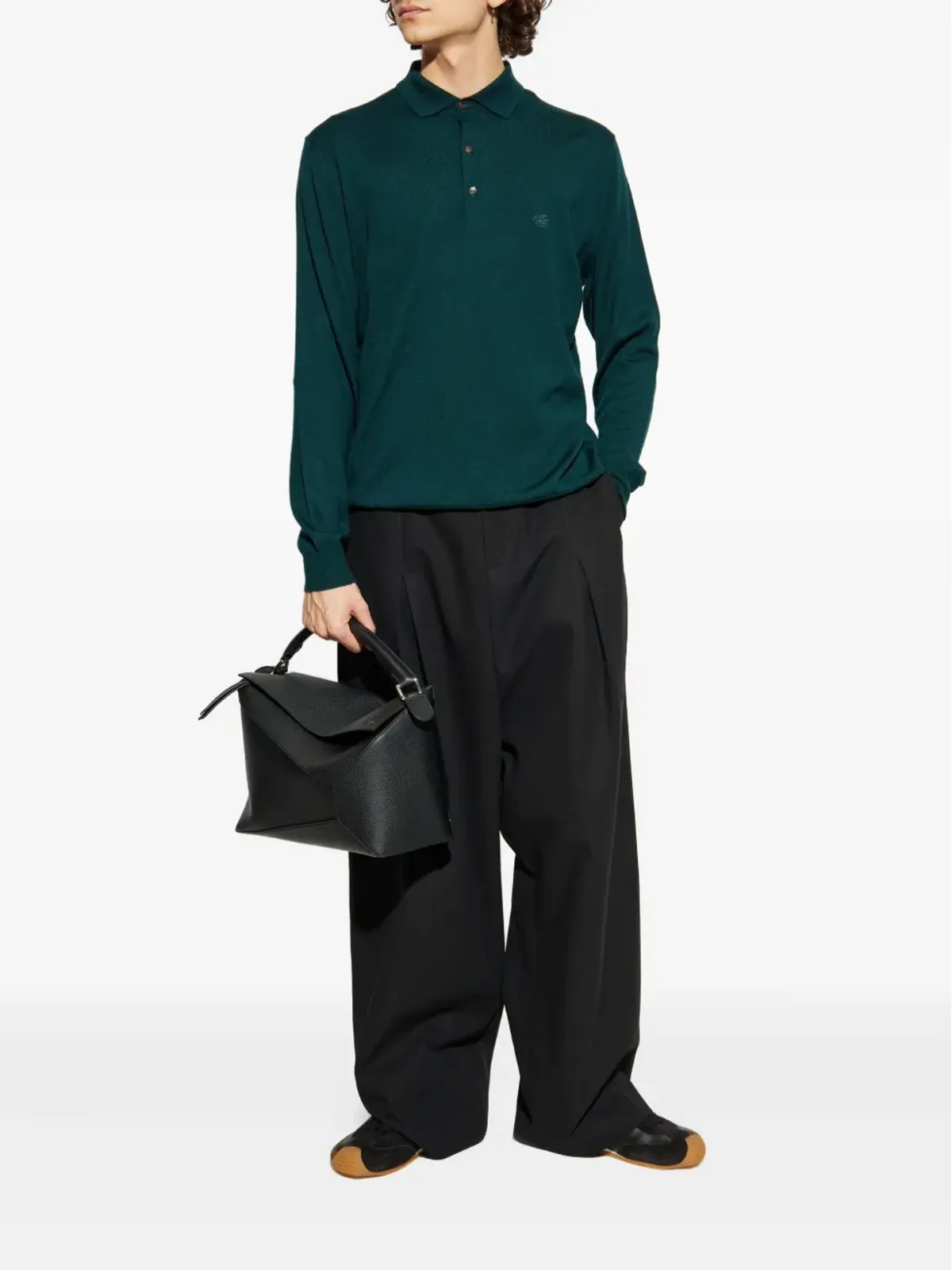 ETRO long-sleeve polo shirt - Green - 画像2