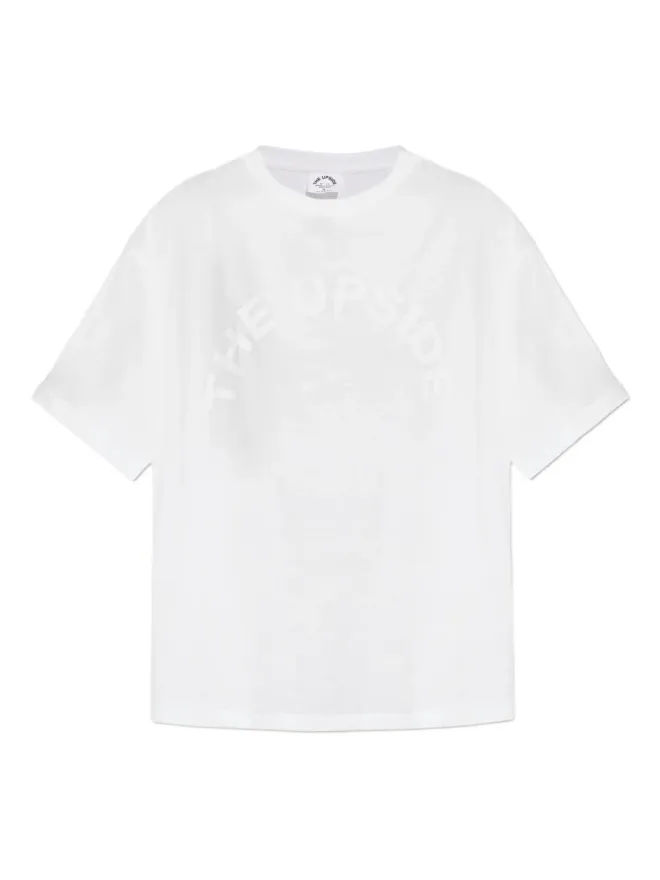 THE UPSIDE The Upside ロゴプリントTシャツ - ホワイトの商品画像