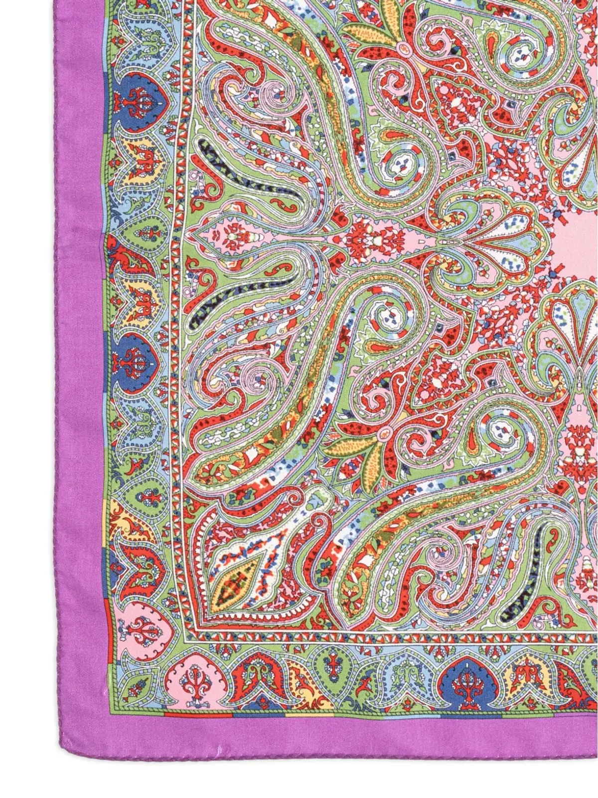 ETRO ペイズリーパターン シルクスカーフ - 画像2