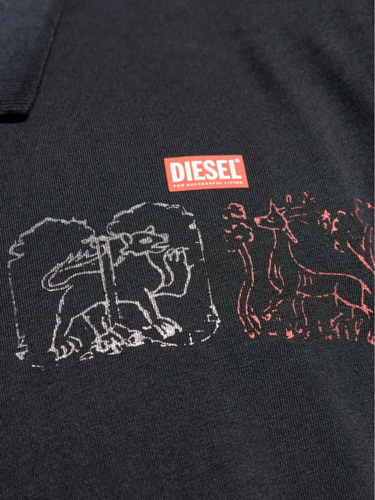 Diesel グラフィックプリント ポロシャツ - 画像5