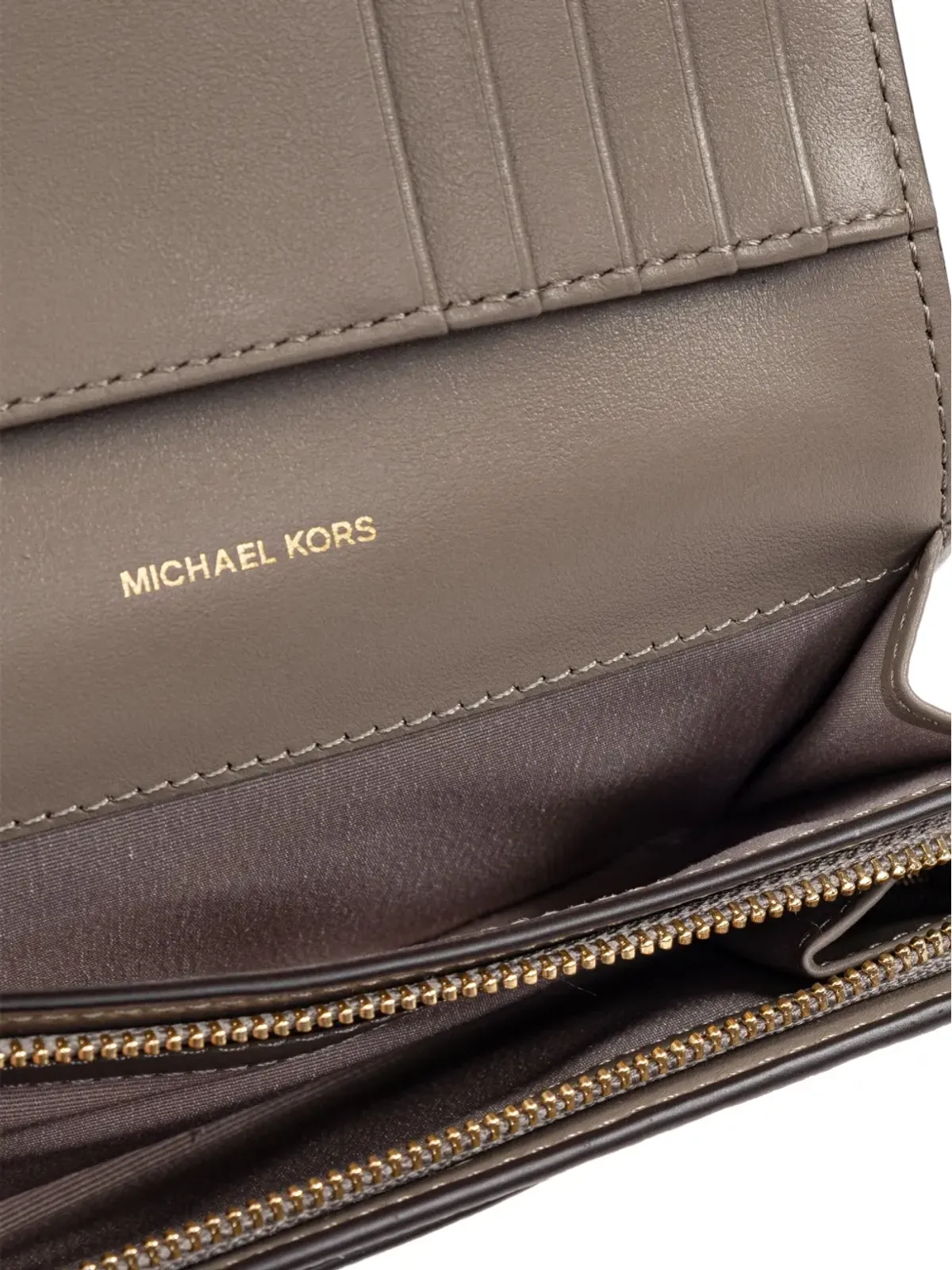 Michael Kors レザー財布 ブラウン - 画像4