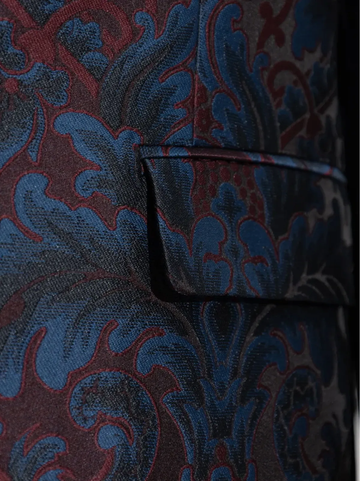 ETRO ペイズリーパターンのショールカラー・ラペル ブレザー - ブルー - 画像5