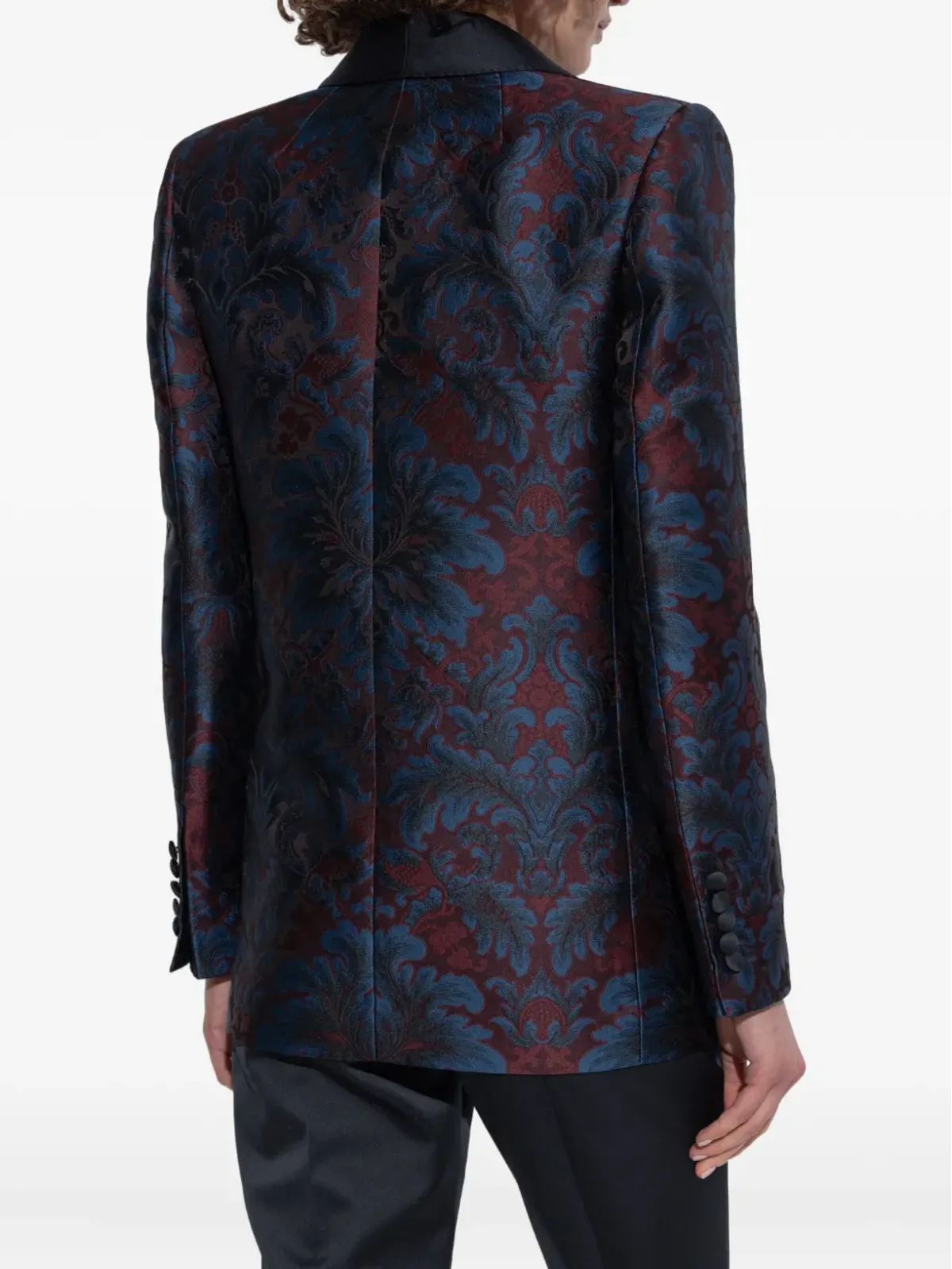 ETRO ペイズリーパターンのショールカラー・ラペル ブレザー - ブルー - 画像4