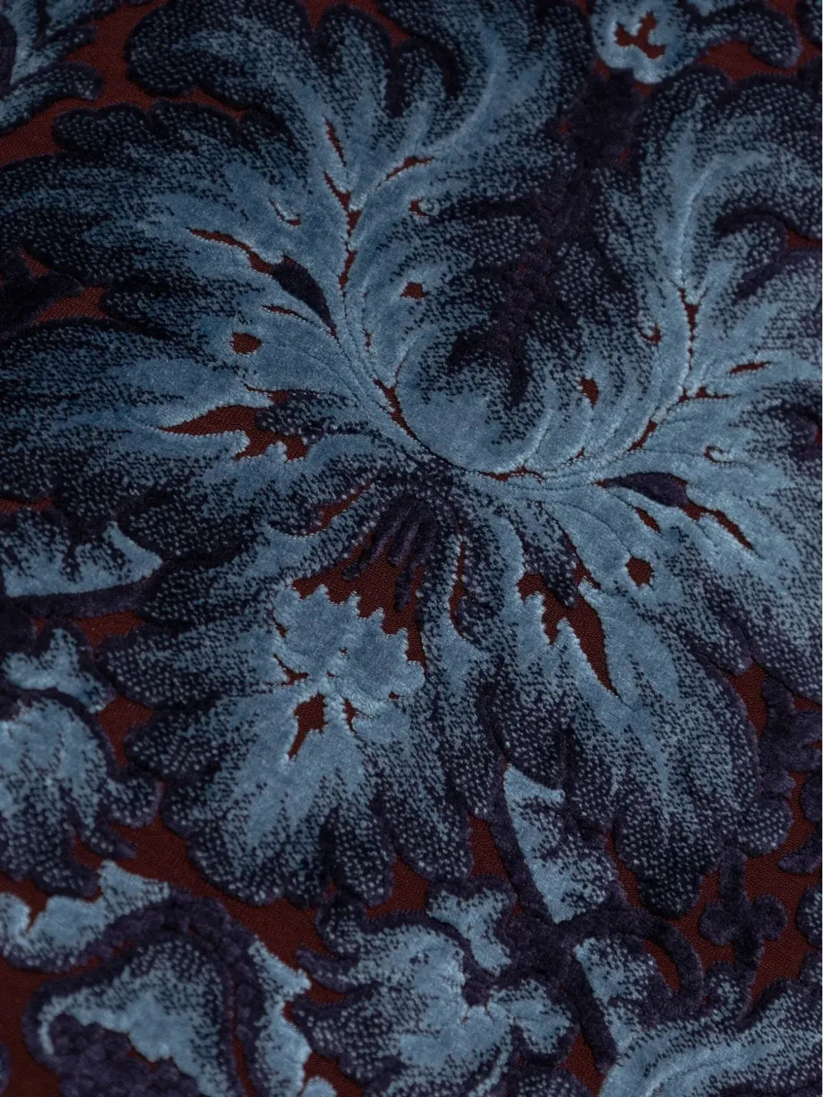 ETRO ダマスク柄ベルベットのミディスカート - 画像5