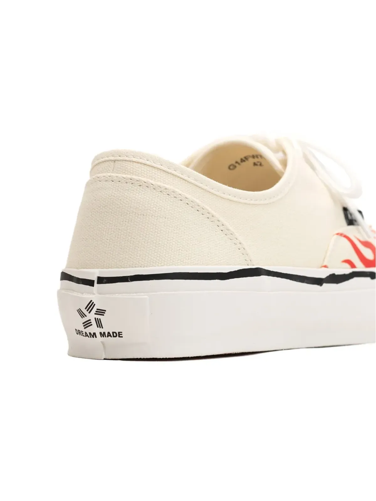 KAMIYA Herc flame-pattern vulcanized sneakers - 画像5