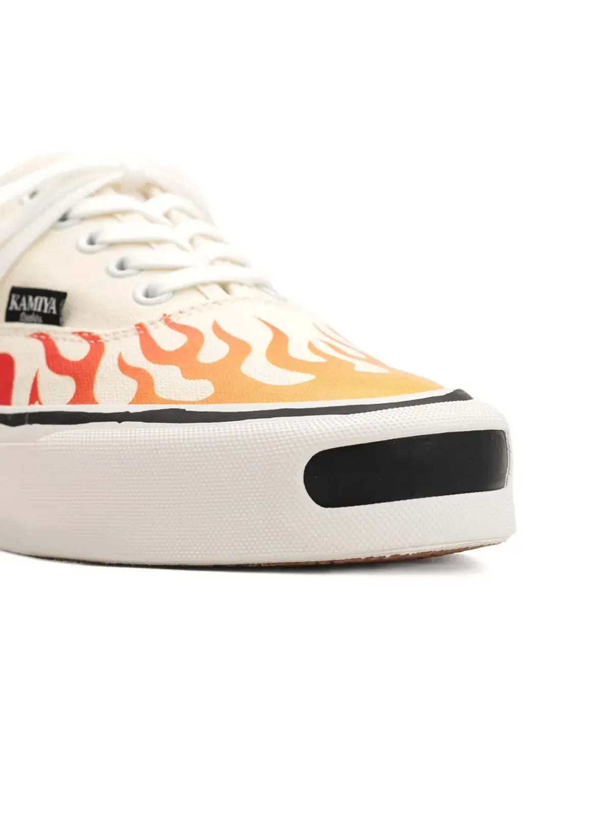 KAMIYA Herc flame-pattern vulcanized sneakers - 画像3