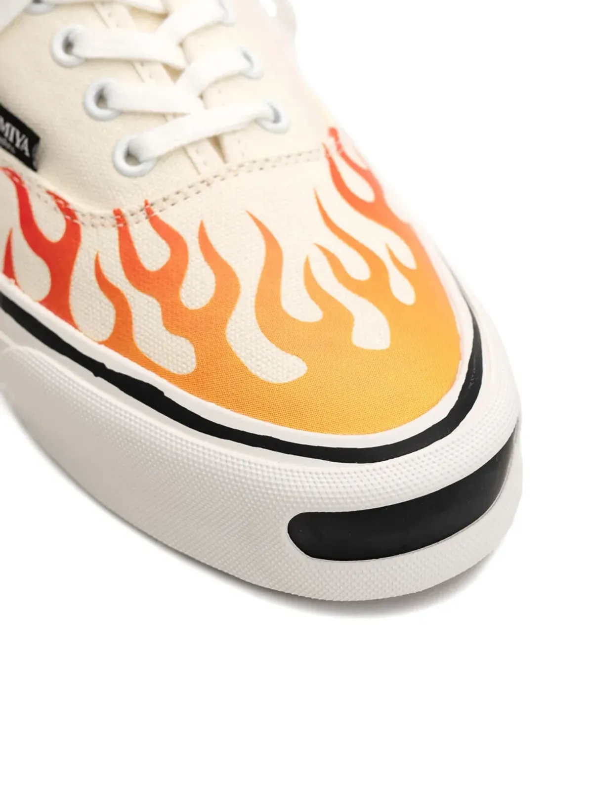 KAMIYA Herc flame-pattern vulcanized sneakers - 画像4