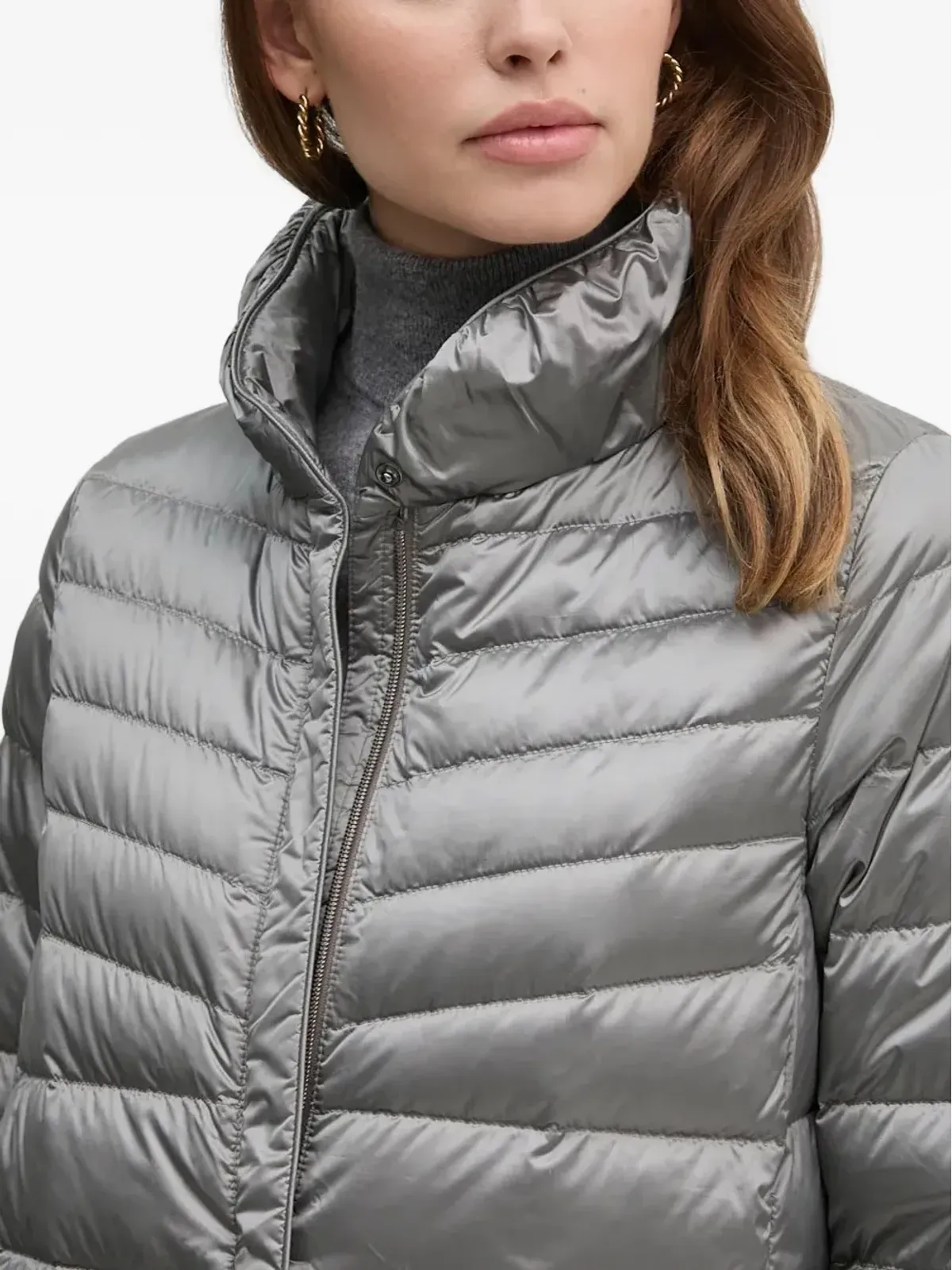 Geox ジェイセン キルテッド ハイネック ジャケット - 画像3
