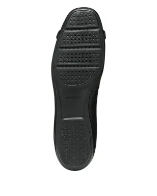 Geox アンニータ レザー サークルディテール バレエフラット - ブラック - サムネイル5