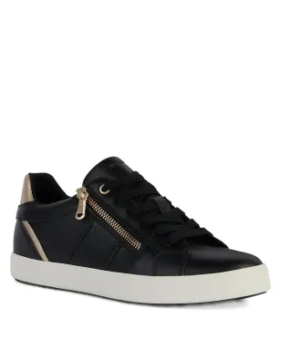 Geox Blomiee leather sneakers - Black - サムネイル1