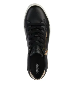 Geox Blomiee leather sneakers - Black - サムネイル4