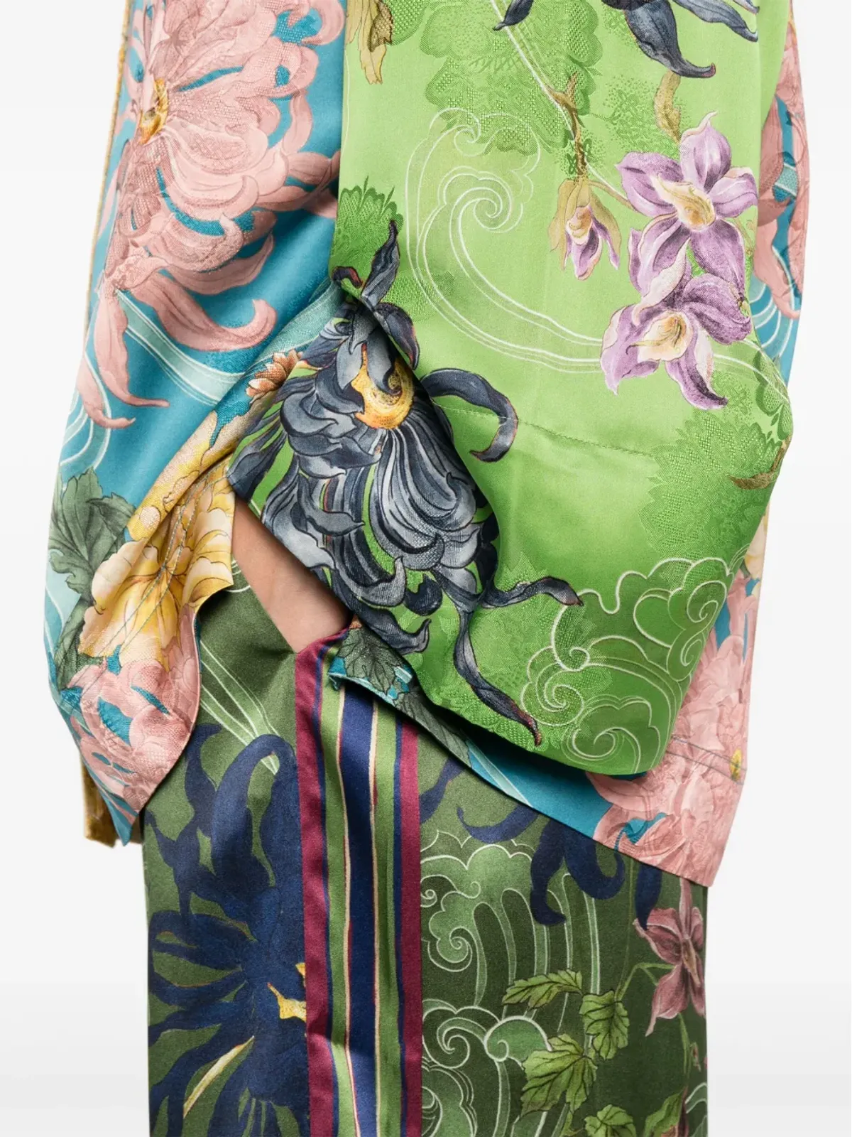 ALEMAIS Avery Spliced shirt - 画像5