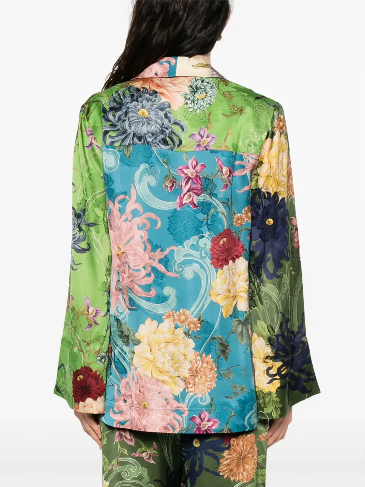 ALEMAIS Avery Spliced shirt - 画像4